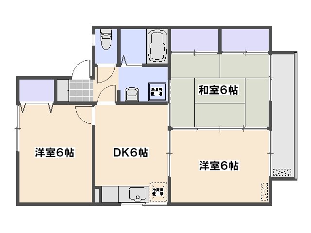 セジュール倉本　Ｂ棟 202号室 間取り