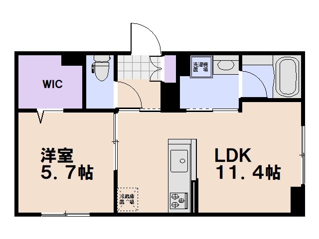 テラ五日市駅 104号室 間取り