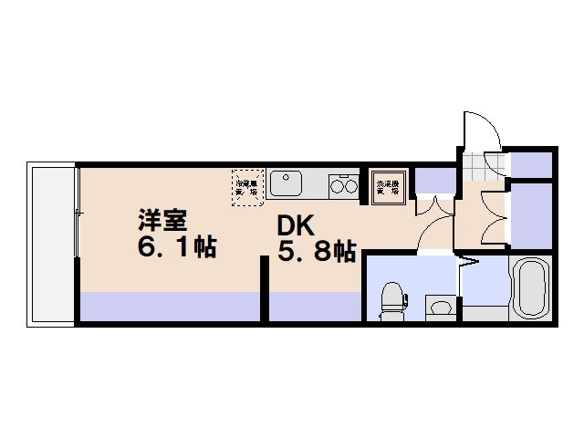 ＣＯＬＬＩＮＡ隅の浜  306号室 間取り