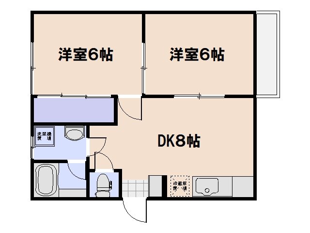 メルバ 102号室 間取り