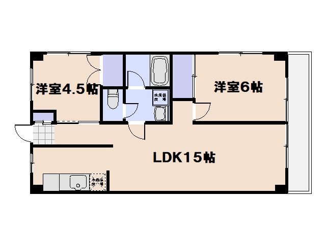 平稲ビル 401号室 間取り