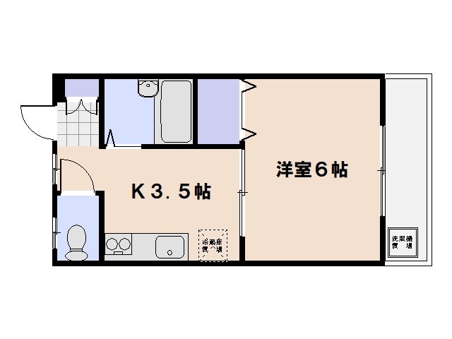 メゾン中央 204号室 間取り