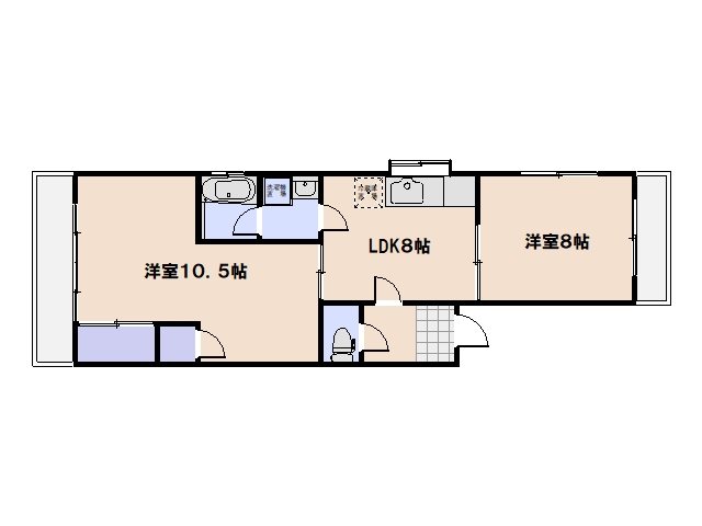 古川ビル　 301号室 間取り