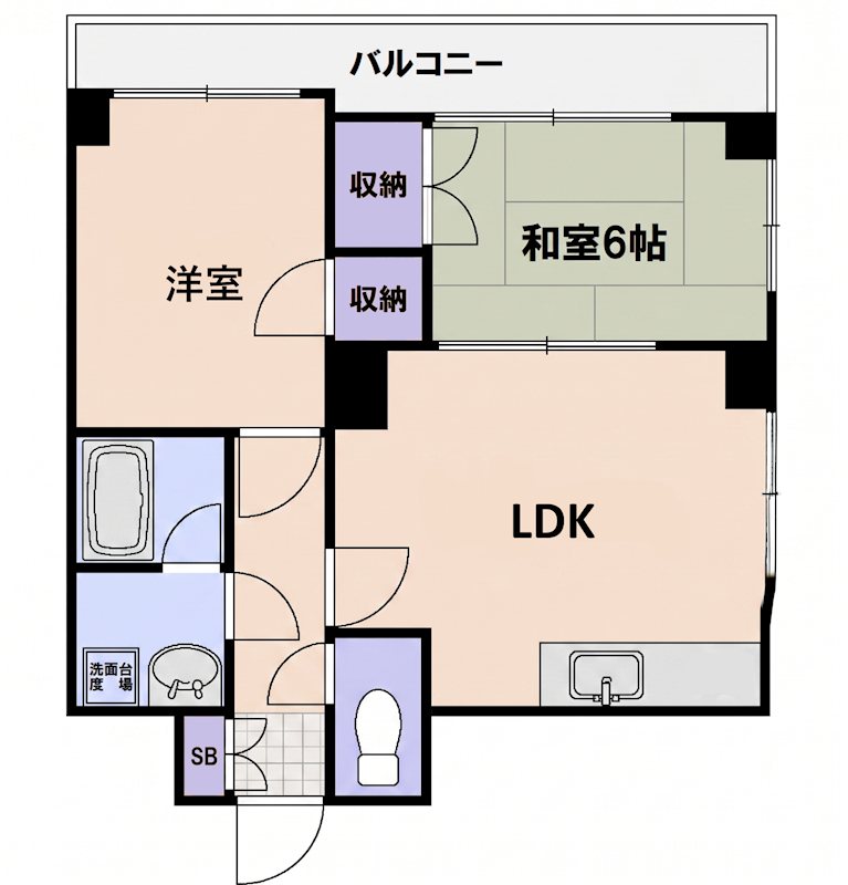 レジデンス五日市 301号室 間取り