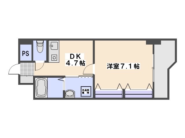 ハイレスト五日市 601号室 間取り