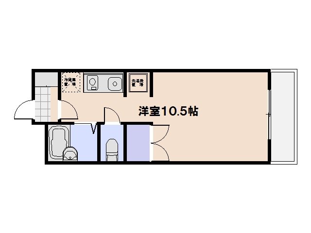 レゾンYASUDA 303号室 間取り