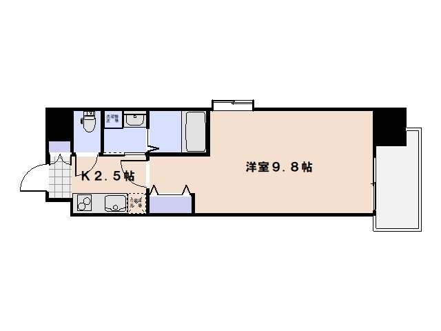 双葉ヒルズ海老園 404号室 間取り