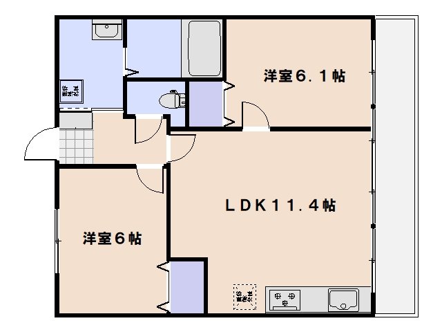 グランディール桜尾 間取り図