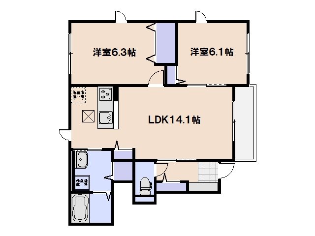 Centrieva(セントリーヴァ)A棟 間取り