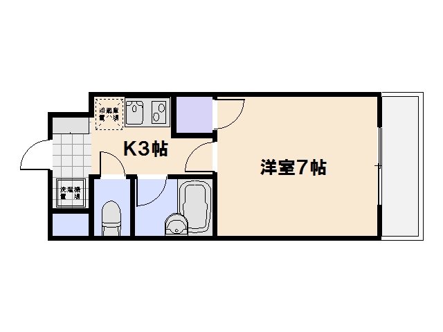 コラールM・S 502号室 間取り