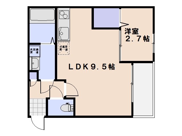 スマイルレジデンス三筋　北館 206号室 間取り