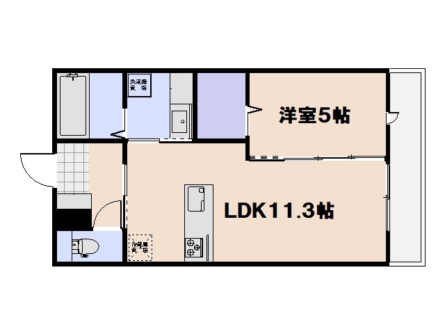 Ｃｌａｉｒ楽々園 203号室 間取り