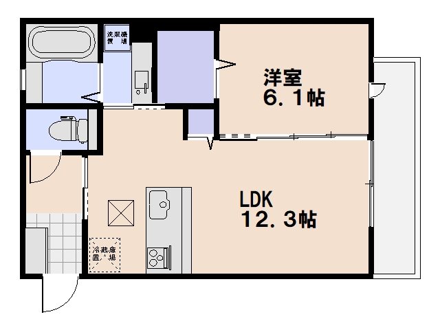 Ｃｌａｉｒ楽々園 間取り