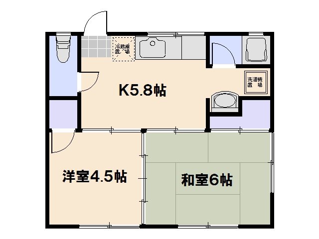 松田アパート 201号室 間取り