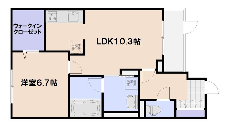 Esperanza 204号室 間取り