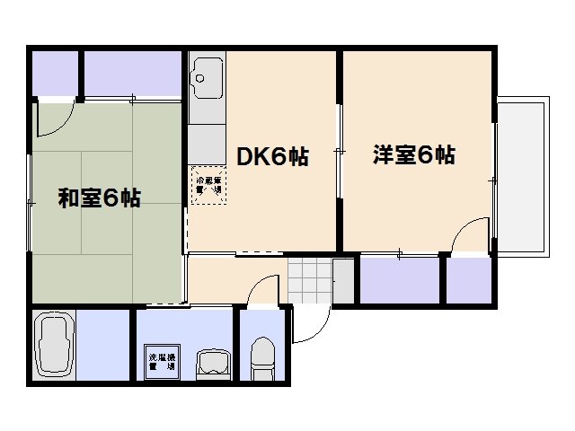 リバーサイドコーポA棟 間取り