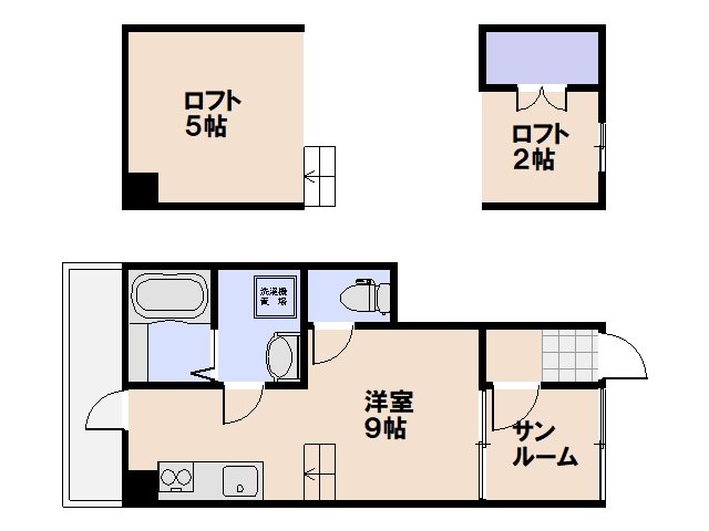 ノーランド三宅 102号室 間取り