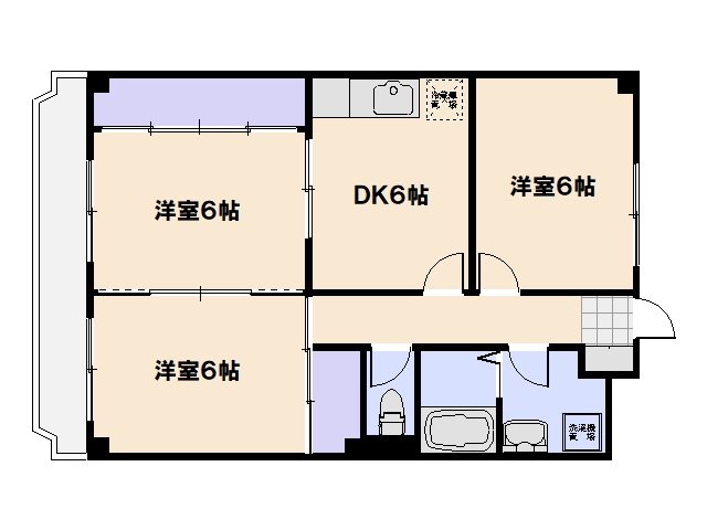 ニューマリッチフジモト 104号室 間取り