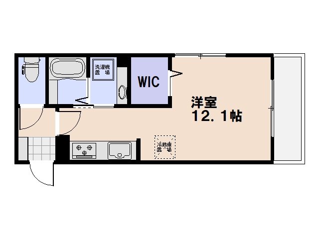 アリエッタ 107号室 間取り