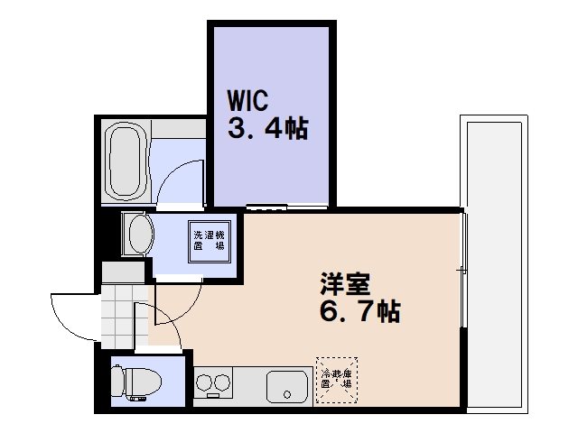 AXA五日市駅前 303号室 間取り