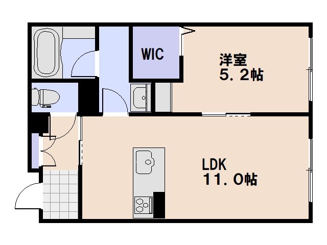 toco－toco井口 101号室 間取り