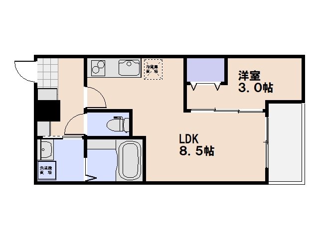 MOVE五日市 302号室 間取り