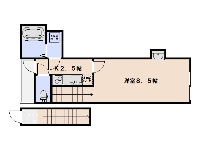 M Terrace藤垂園　参番館 204号室 間取り