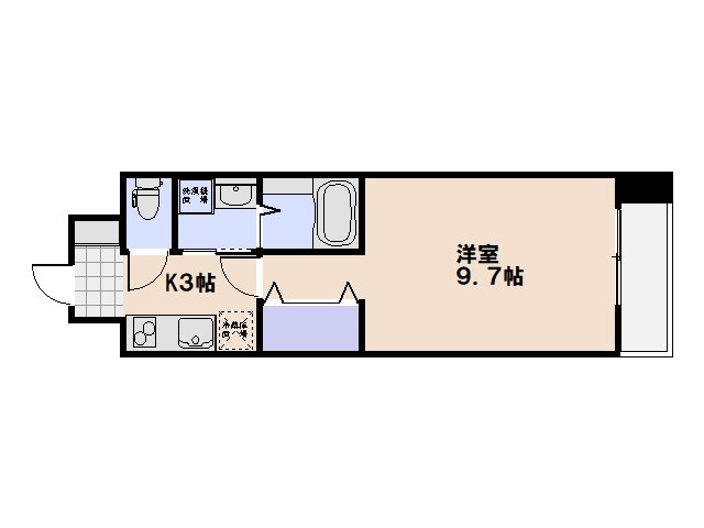 ルピナス五日市中央 1103号室 間取り