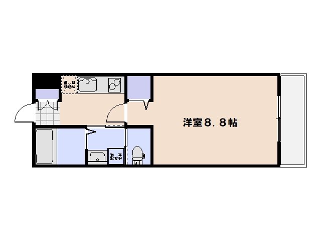 MDC隅の浜 204号室 間取り
