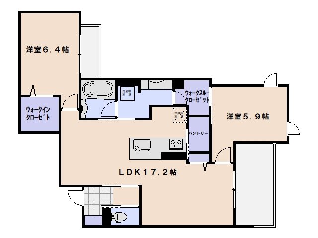 sakura terrace 301号室 間取り