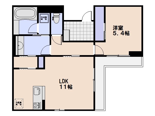sakura terrace 204号室 間取り