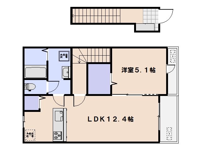 ライスガーデン　Ⅰ 202号室 間取り