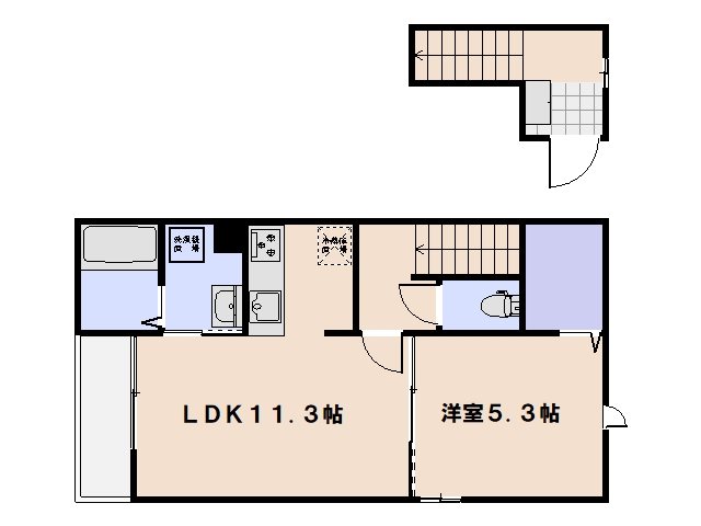 ロータス 201号室 間取り