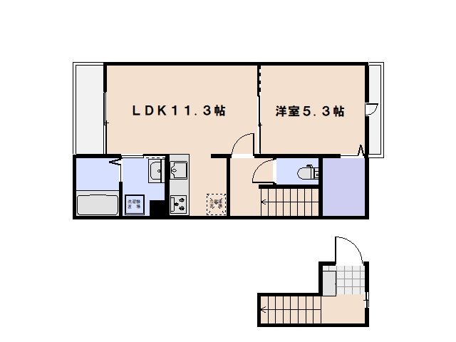 利松３丁目アパート 間取り図