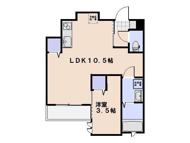 Pension July廿日市駅前 202号室 間取り