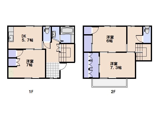 コーポ宮内A棟  間取り図