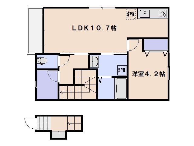 アヴニール新宮 203号室 間取り