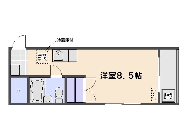 サンリブ五日市 303号室 間取り