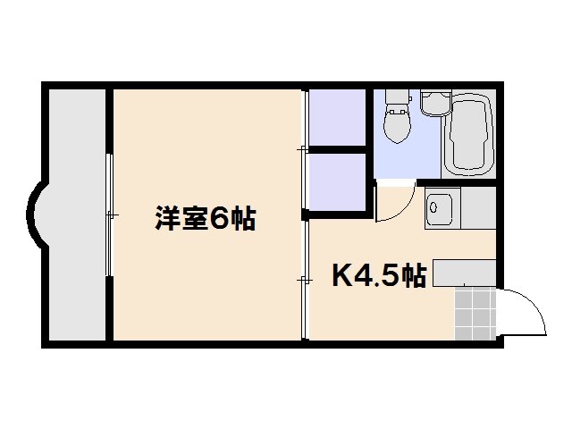 コーポラス千同 105号室 間取り