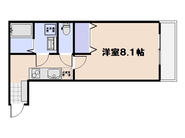 エッグヘッド 205号室 間取り