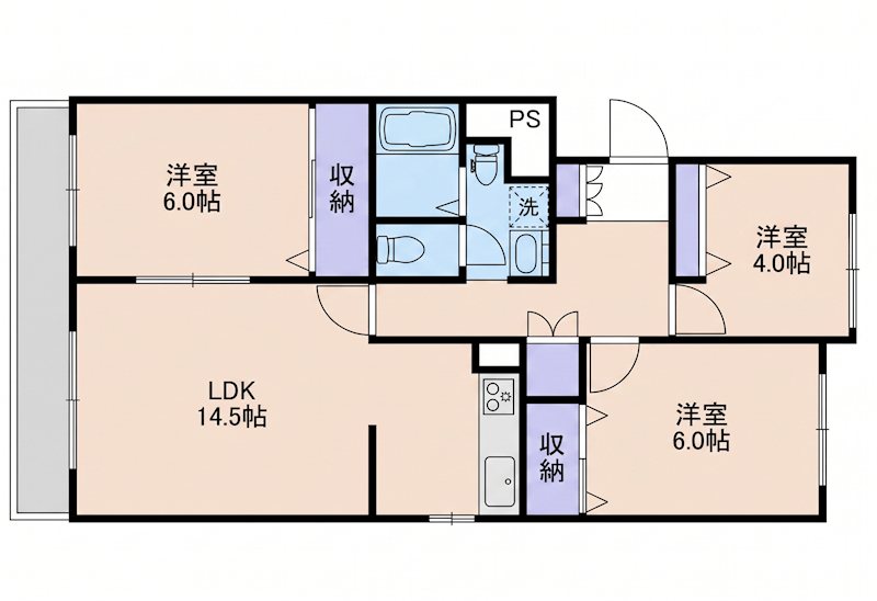 Ｋ&rsquo;ｓＢ　吉見園　2 101号室 間取り