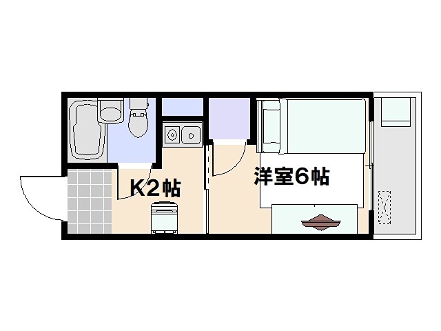 三宅館 105号室 間取り