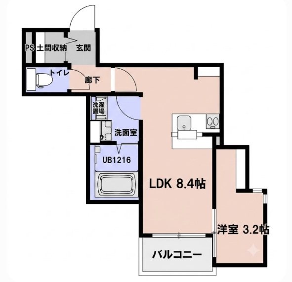 ヴァンヴェール可愛 間取り図