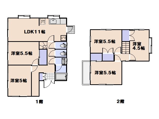 美鈴が丘南4丁目戸建て 間取り