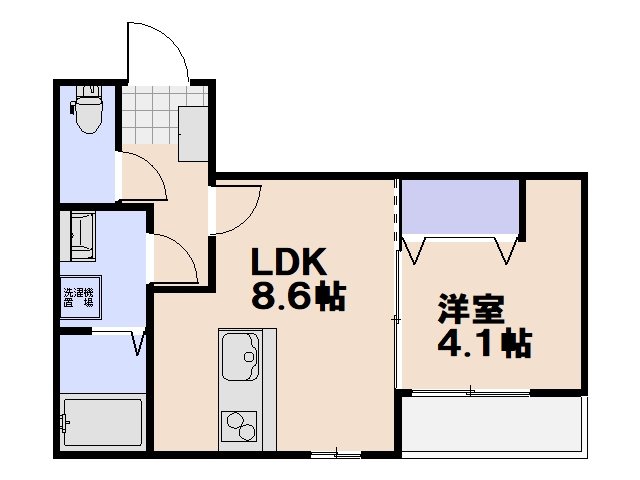 メゾンクレール廿日市市役所駅前 101号室 間取り