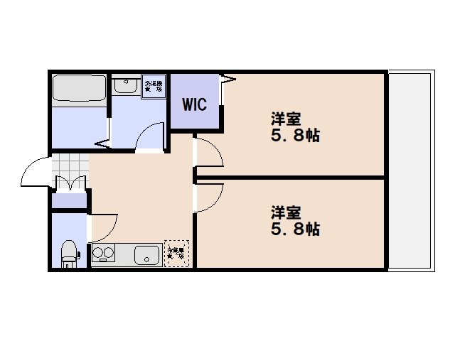 メゾンドルポ吉見園 間取り図