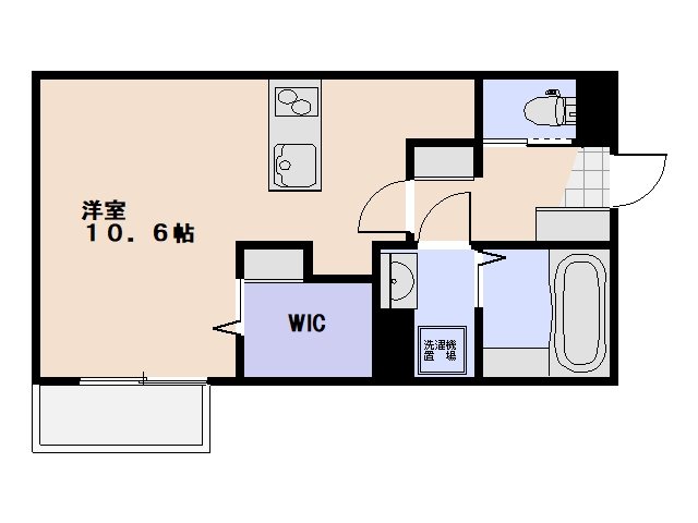 アレフガルド楽々園 105号室 間取り