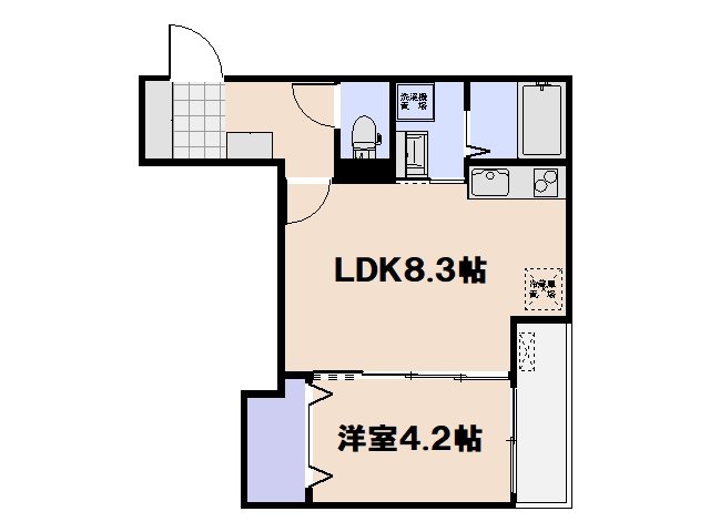 サニーガーデン廿日市 201号室 間取り