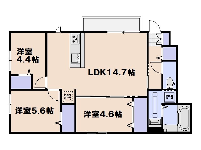 カーサ平良 間取り図