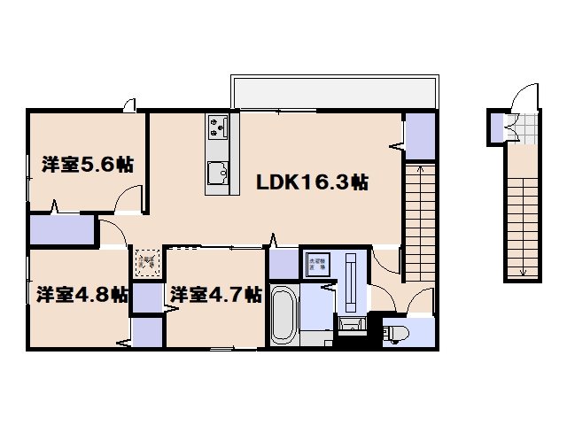カーサ平良 間取り図